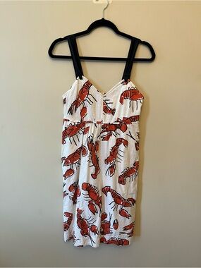 Edme & Esyllte Anthropologie RARE Lobster Dress Women's Size 4 Summer Vacation